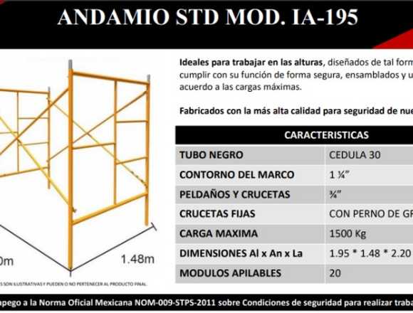 Herramienta y Equipos-Andamios STDMOD en Puebla (Municipio)