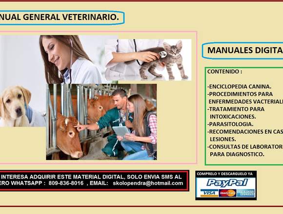 MANUAL GENERAL VETERINARIO en Zaragoza (Municipio)