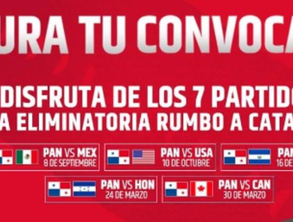 Entradas eliminatoria Panamá en Panamá (Distrito)