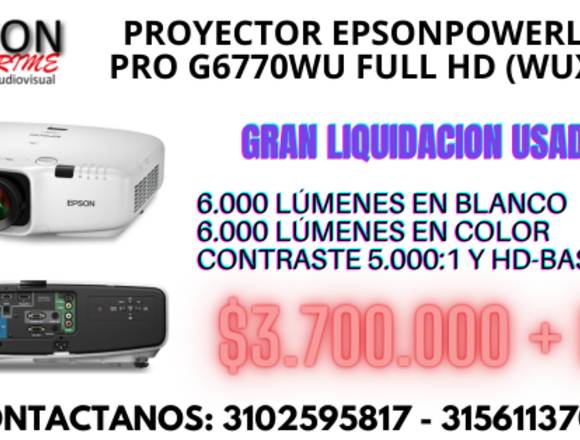 VIDEO PROYECTOR EPSON POWERLITE PRO G6770WU FULLHD en Bogotá, D.C. (Municipio)