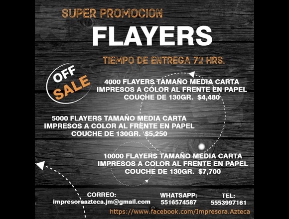 Ofrecer mi servicios de Imprenta y Ofsset