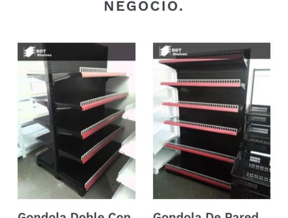 Estantes metálicos para supermercados en San Carlos (Distrito)