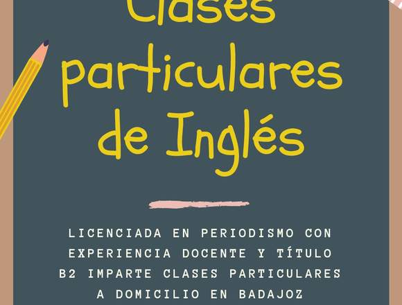 CLASES PARTICULARES DE INGLÉS SECUNDARIA Y ESO