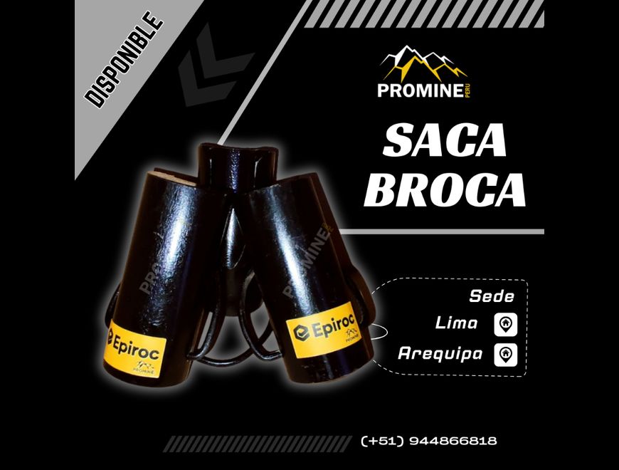 Saca Broca – Extractor Minero - entrega Lima en Junín (Distrito)