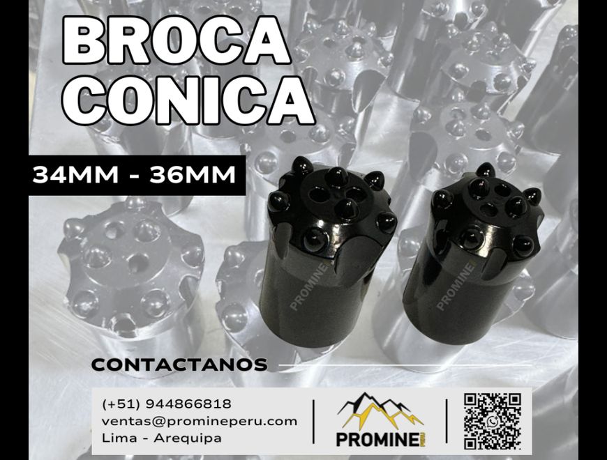 Broca Cónica 36 mm – 7 Botones en Arequipa (Distrito)
