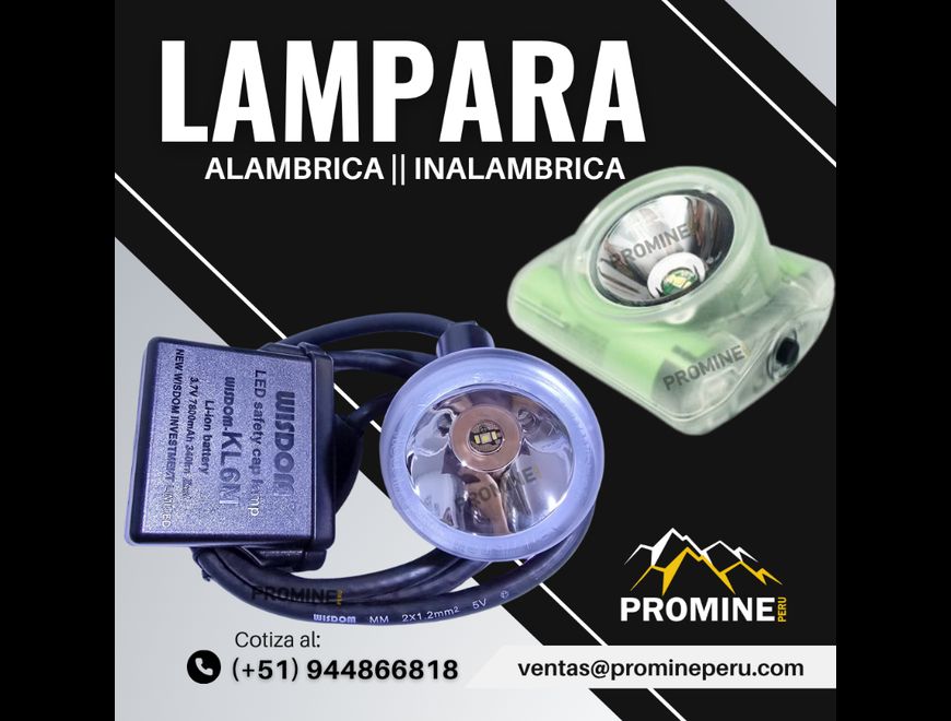 Lámparas Inalámbricas y Alámbricas para Minería en Tacna (Distrito)