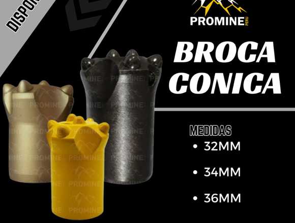 Broca Cónica 34mm – 36mm Alternativa - 7 botones en Huancayo (Distrito)