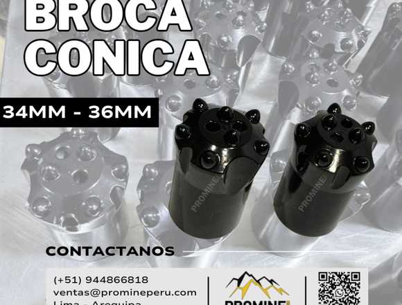 Broca Cónica 36 mm – 7 Botones en Arequipa (Distrito)