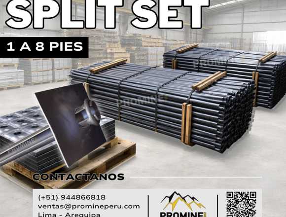 Split Set 1 a 8 Pies – Pallet Minero en Patáz (Distrito)