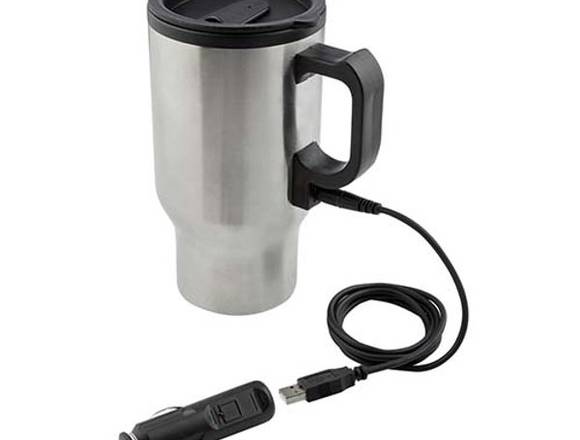 Termo metálico con usb para mantener caliente