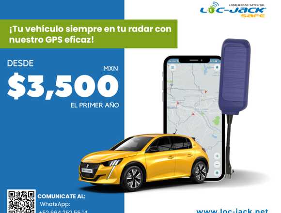 GPS para vehiculos, paga una vez y disfruta 1 año en Tijuana (Municipio)