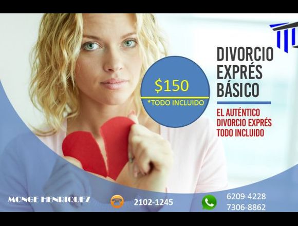 PROCESO DE DIVORCIO EXPRÉS BÁSICO TODO INCLUIDO