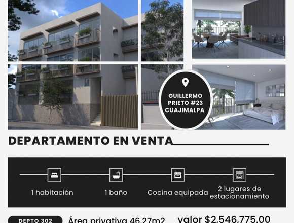 Departamento loft en venta Cuajimalpa en Cuajimalpa de Morelos (Municipio)