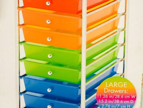 Organizador Ruedas 9 Cajoneras Colores Juguetero en Ciudad de Guatemala (Municipio)