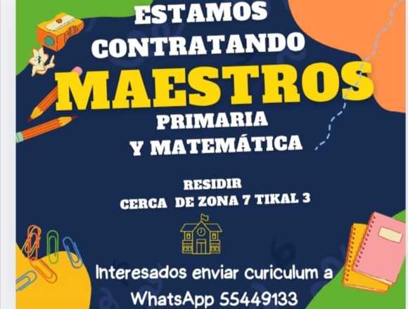 MAESTRA DE MATEMÁTICAS NIVELES PRIMARIA YBASICOS en Ciudad de Guatemala (Municipio)