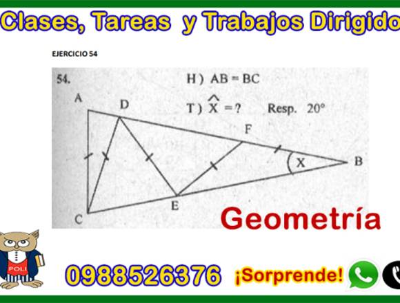 Trabajos y tareas de física,geometría,matemática en Quito (Cantón)